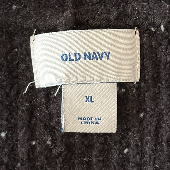 Old Navy Knit Long Open Front Cardigan Sweater in Black Women's Size XL - Picture 6 of 7